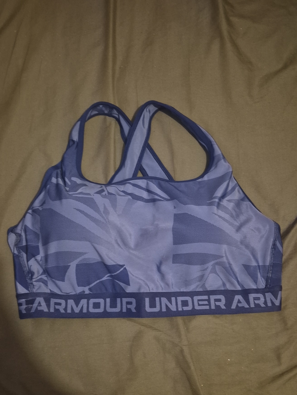 Under Armour Purple-Blue Crossback Sports Bra